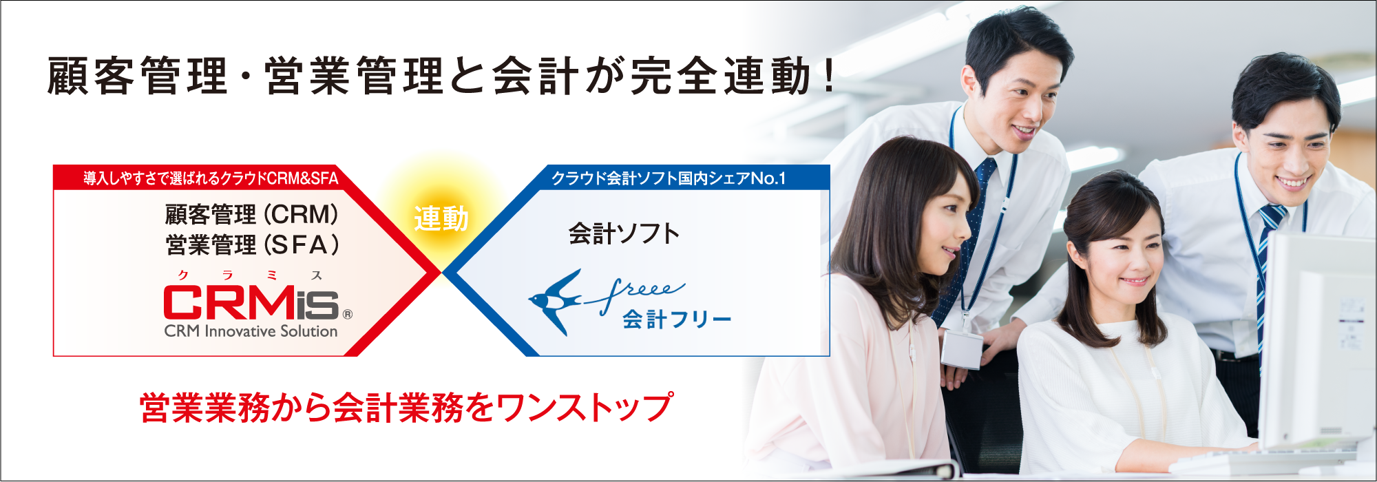 顧客管理 営業支援 業務サポートが連携 つながる Crmis クラミス